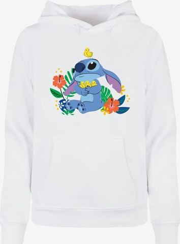 ABSOLUTE CULT Sweatshirt 'Lilo and Stitch - Birds' in Wit: voorkant