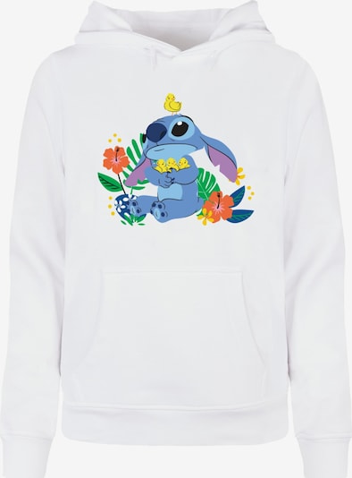 ABSOLUTE CULT Sweatshirt 'Lilo and Stitch - Birds' in blau / gelb / dunkelorange / weiß, Produktansicht