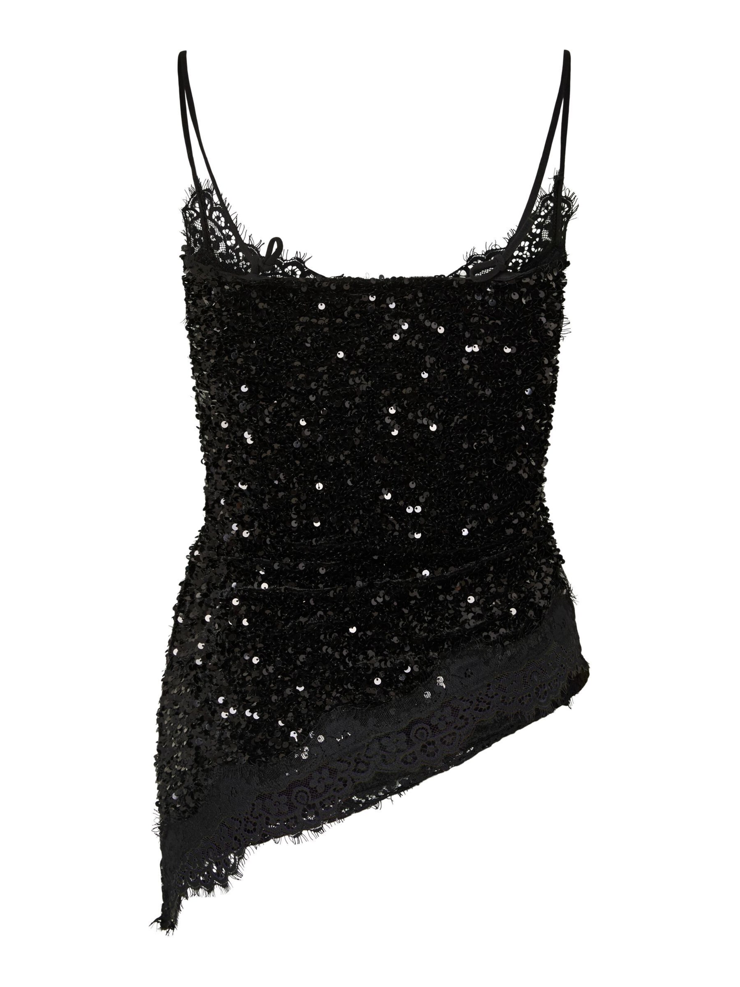 PIECES Top 'KAMMY' in Zwart