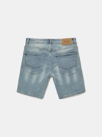 Pull&Bear Slimfit Džíny – modrá