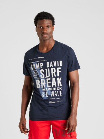 CAMP DAVID Shirt in Blue: front