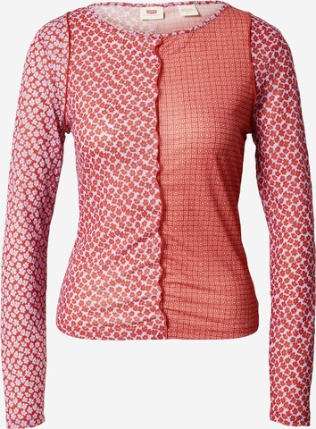 LEVI'S ® Shirt 'Pieced Secondskin' in Red: front