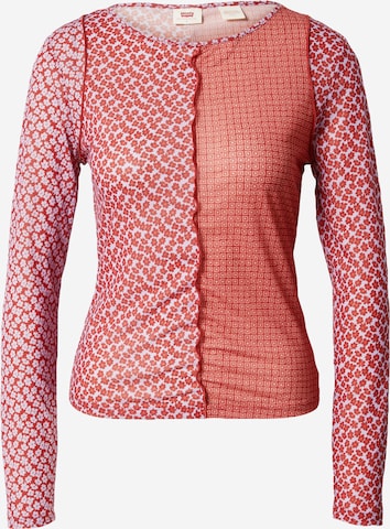 LEVI'S ® Shirt 'Pieced Secondskin' in Red: front