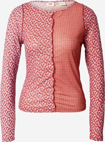 T-shirt 'Pieced Secondskin' LEVI'S ® en rouge : devant