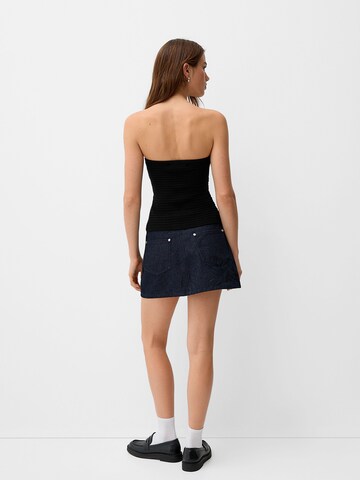 Top in maglia di Bershka in nero