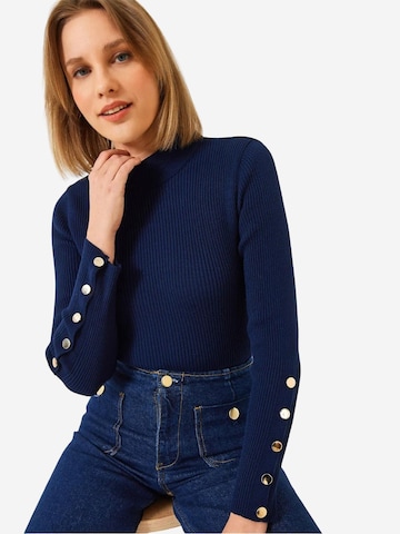Bianco Lucci Kampsun 'Pullover', värv sinine