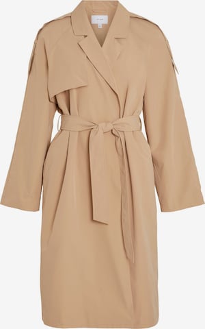 VILA Between-Seasons Coat 'Dessa' in Beige: front