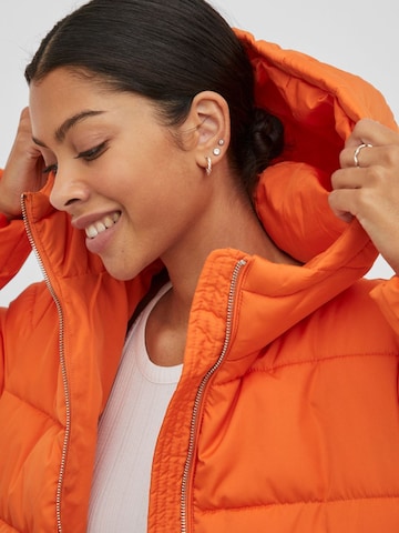 VILA Winter Jacket in Orange