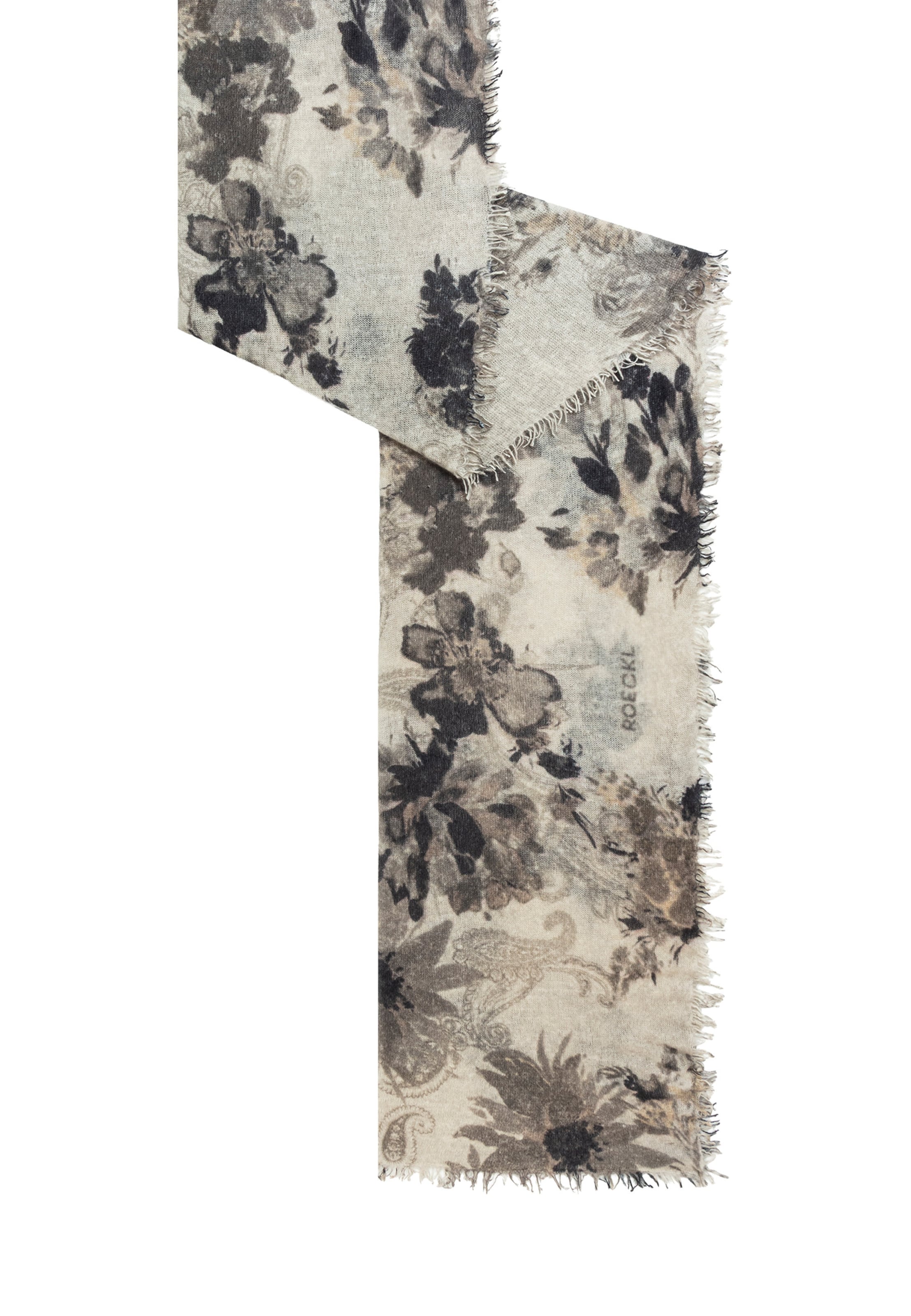 Roeckl Schal 'Flower Dust' in Grau