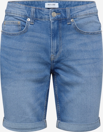 Only & Sons Slimfit Jeans 'PLY 9289' in Blauw: voorkant