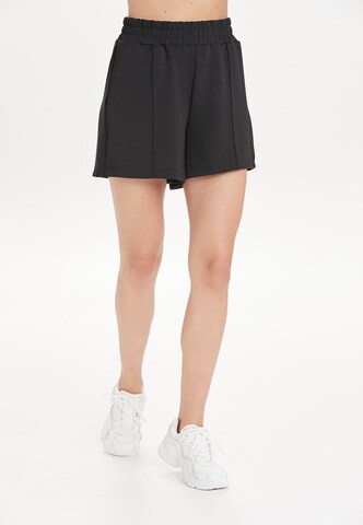 Athlecia Wide Leg Shorts 'Jacey' in Schwarz: predná strana