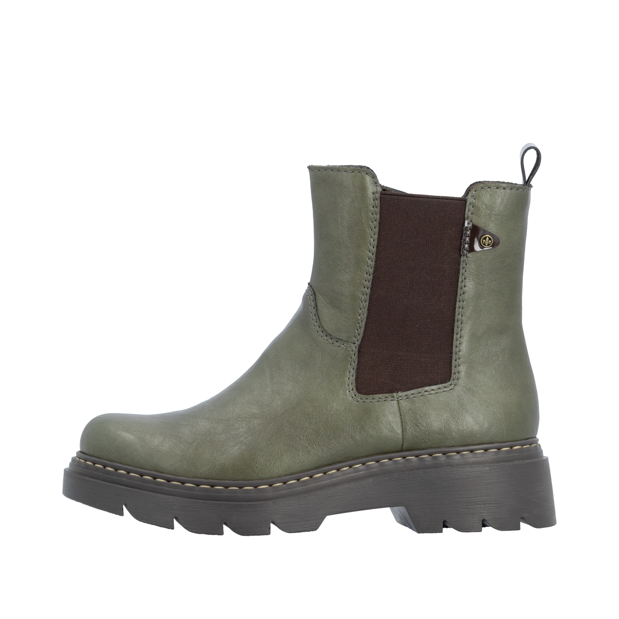 Chelsea Boots Rieker en vert