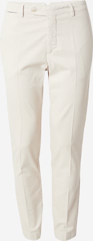 Hackett London - Slimfit Calças chino 'KENSINGTON' em bege: frente