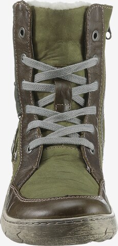 KACPER Lace-Up Boots in Green