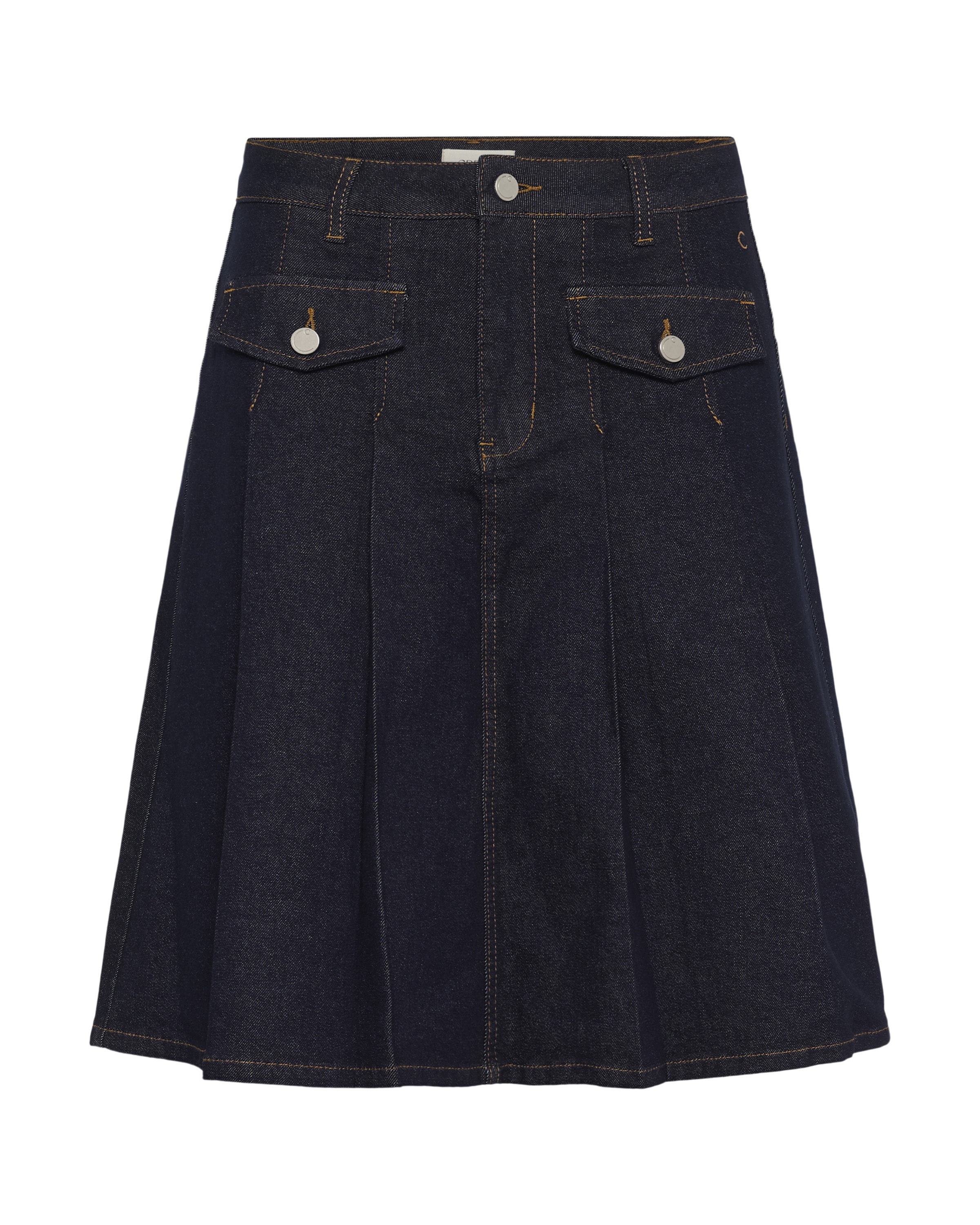 Jupe 'Rin' Cream en bleu : devant