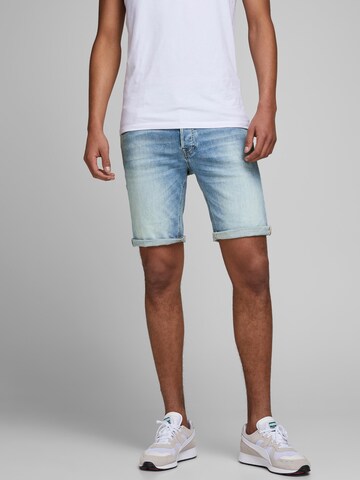 Regular Jeans 'Rick' de la JACK & JONES pe albastru: față