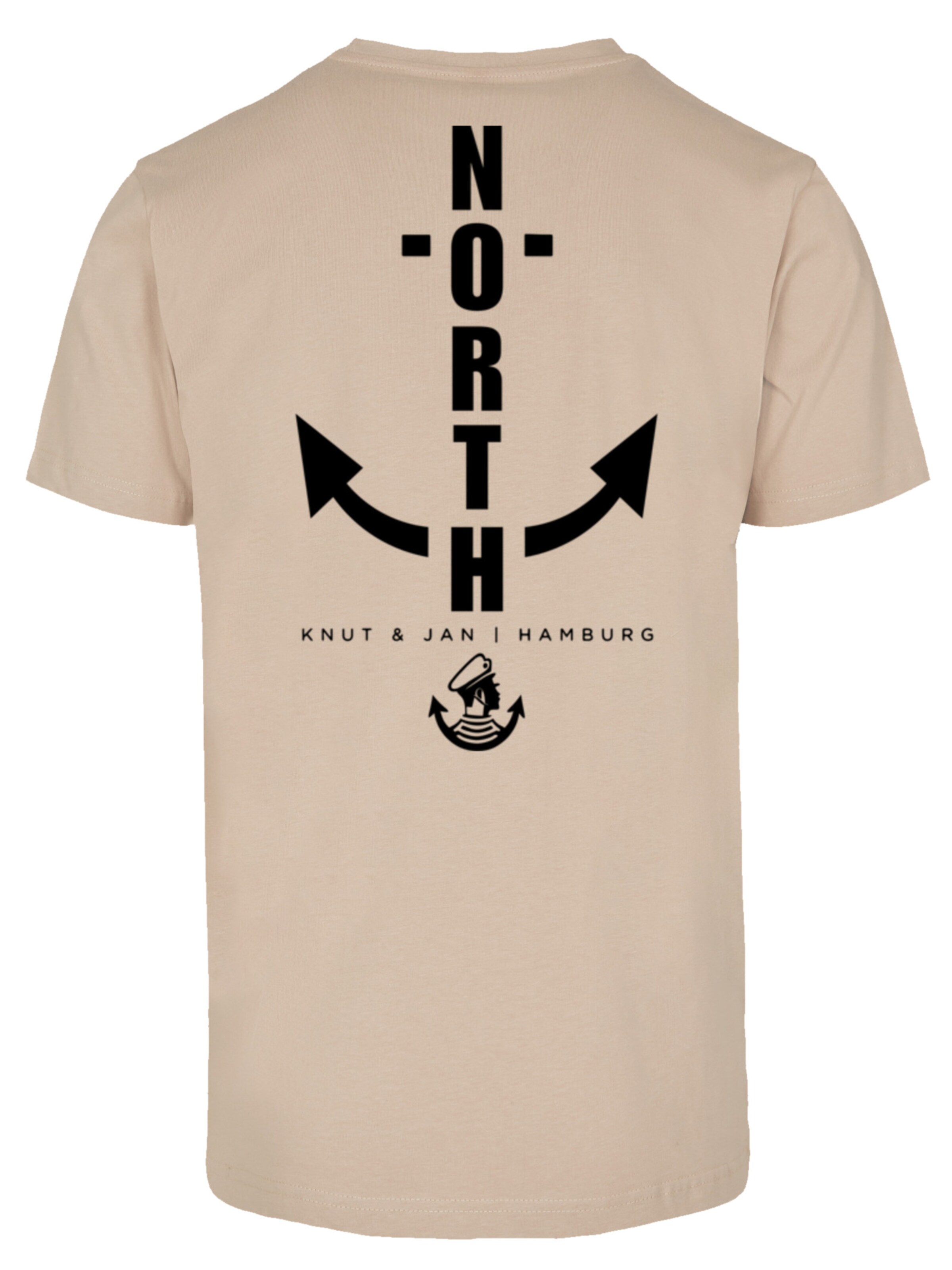 T-Shirt 'North Anchor' F4NT4STIC en beige
