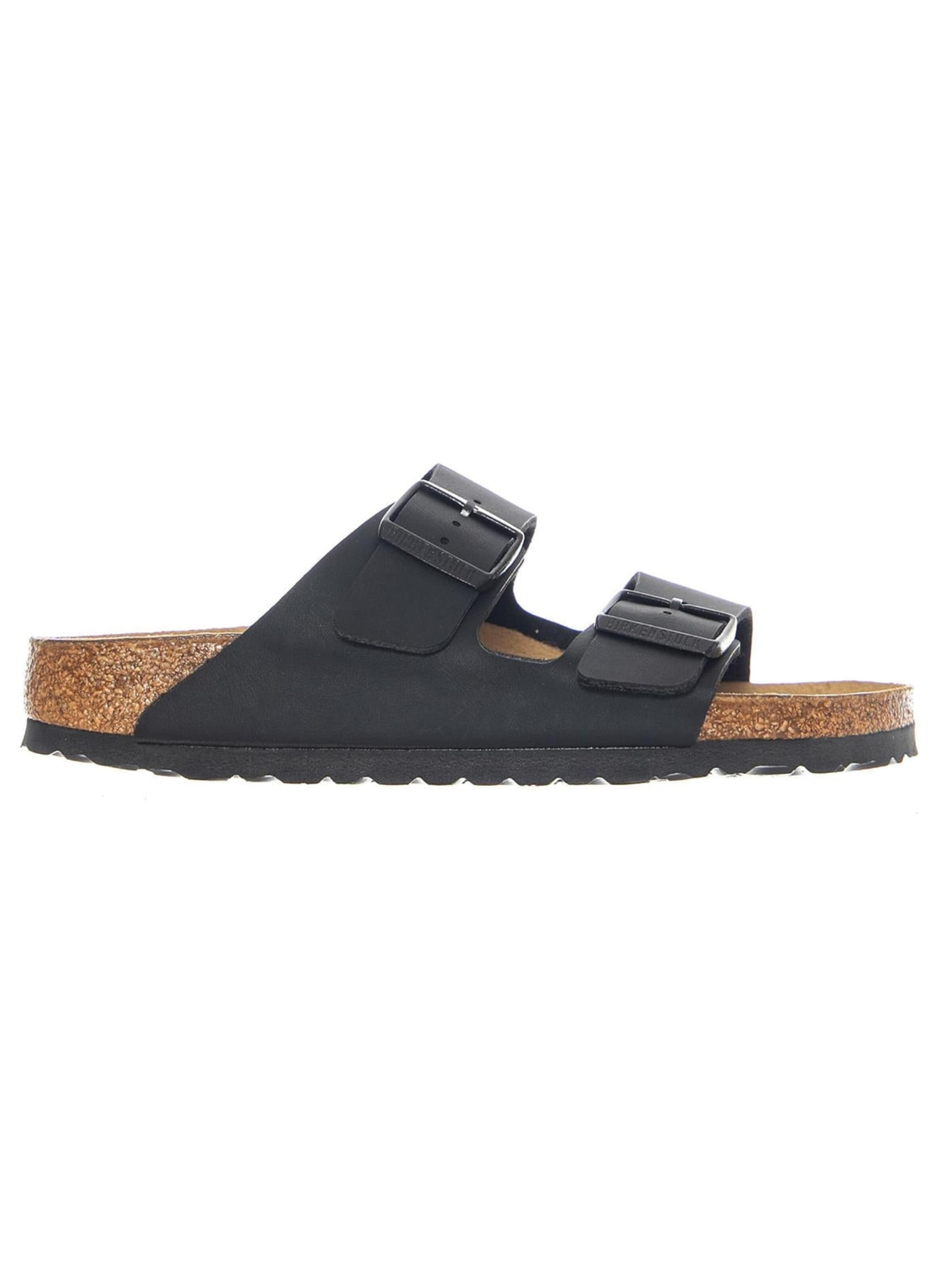 Sandales 'Arizona Birko Flor Narrow Fit Black' BIRKENSTOCK en noir