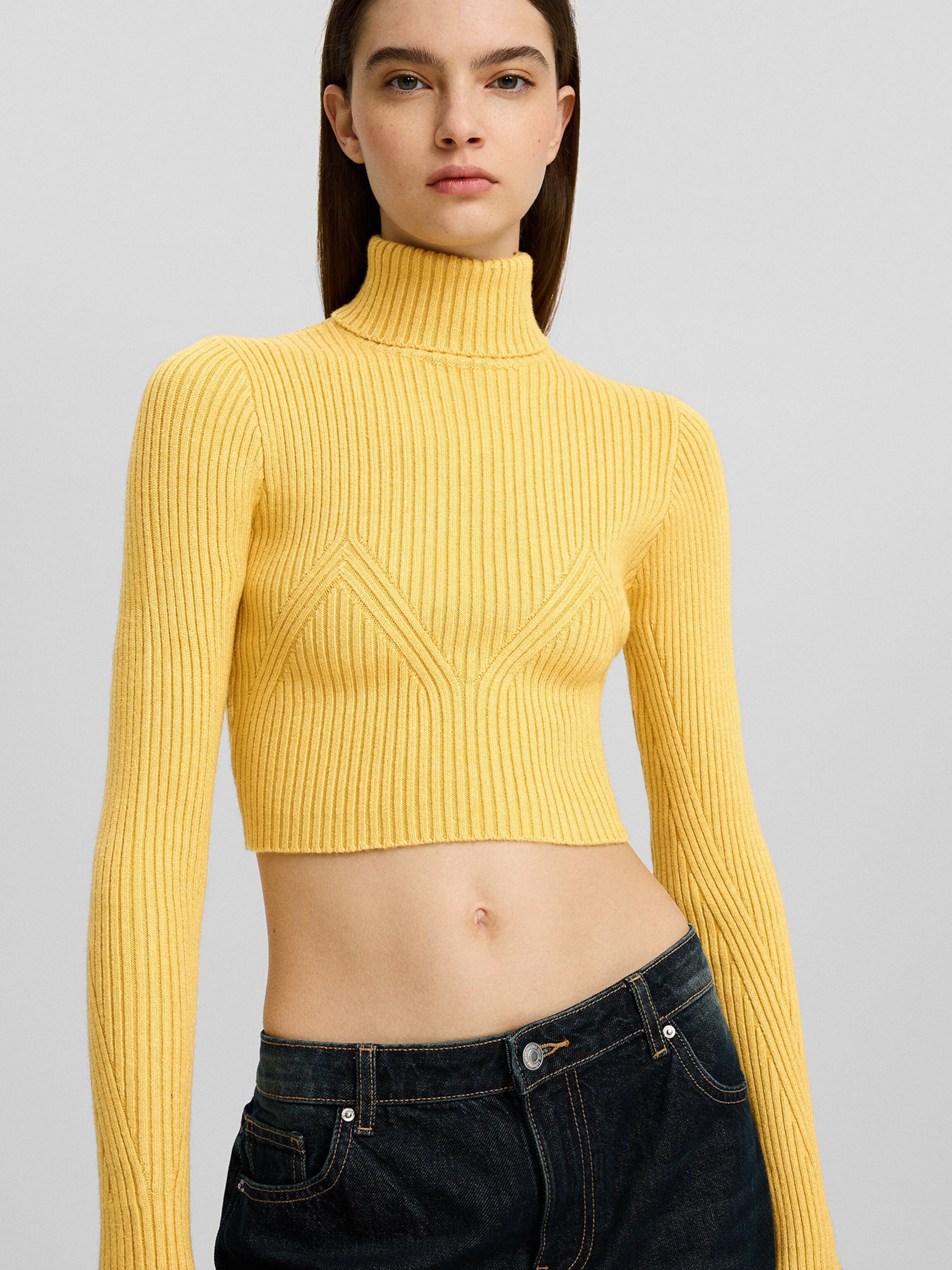 Bershka yellow sweater deals