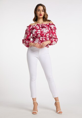 faina Blouse in Rood