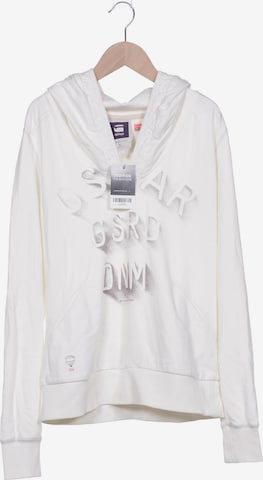 G-Star RAW Sweatshirt & Zip-Up Hoodie in L in White: front