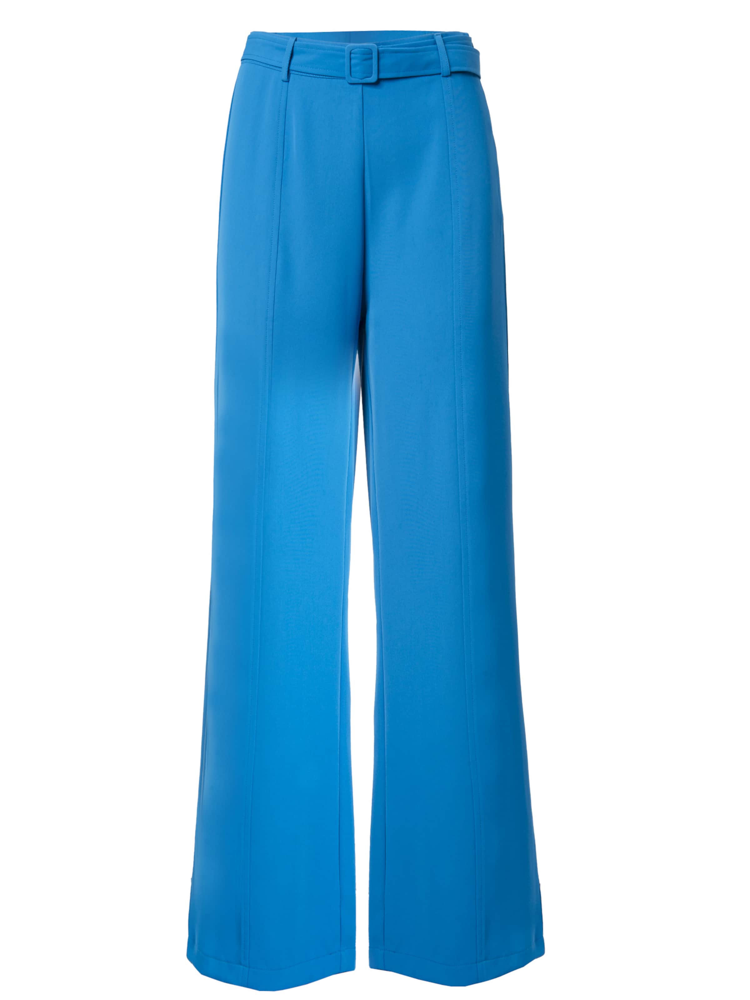 Influencer Wide leg Trousers in Blue: front