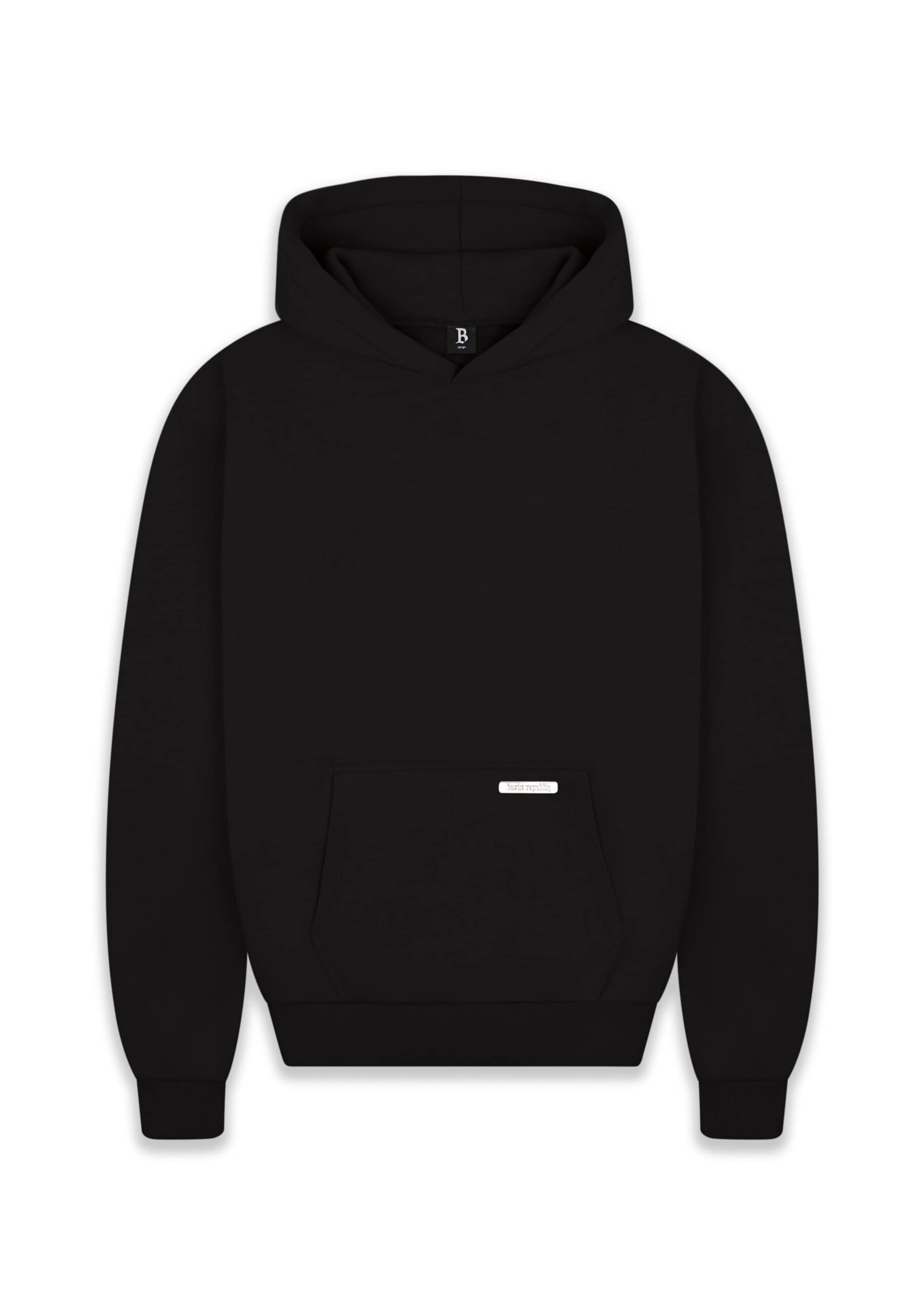 Sweat-shirt Dropsize en noir : devant