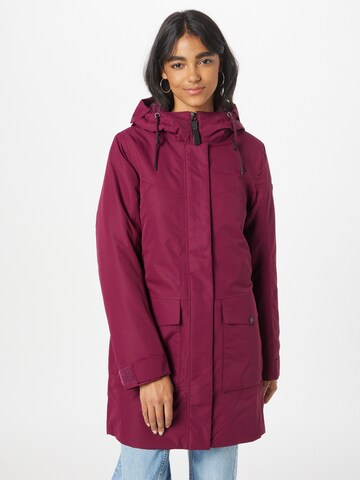 ICEPEAK - Casaco outdoor 'ALPENA' em vermelho: frente