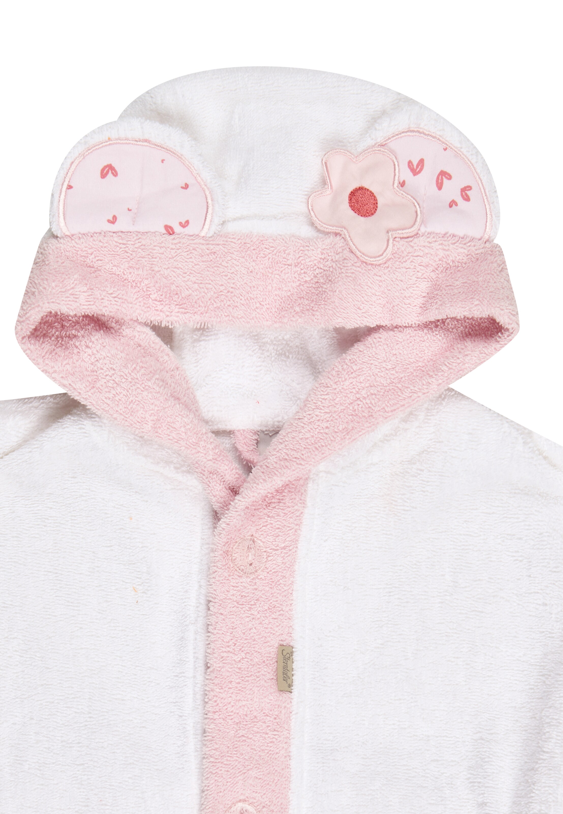STERNTALER Bathrobe 'BÄR Betty' in White