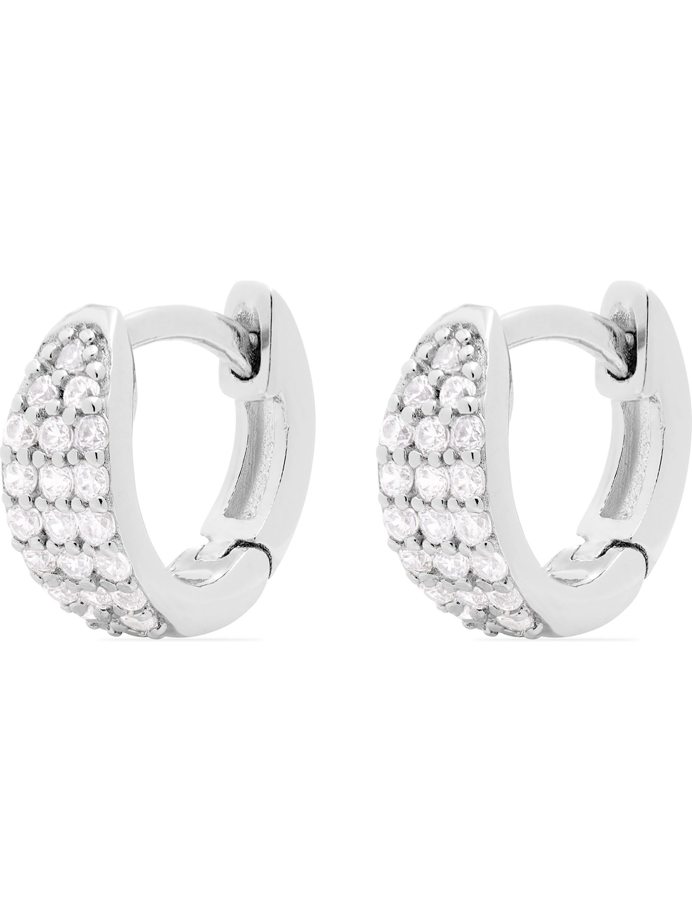 FAVS Earrings in Silver: front