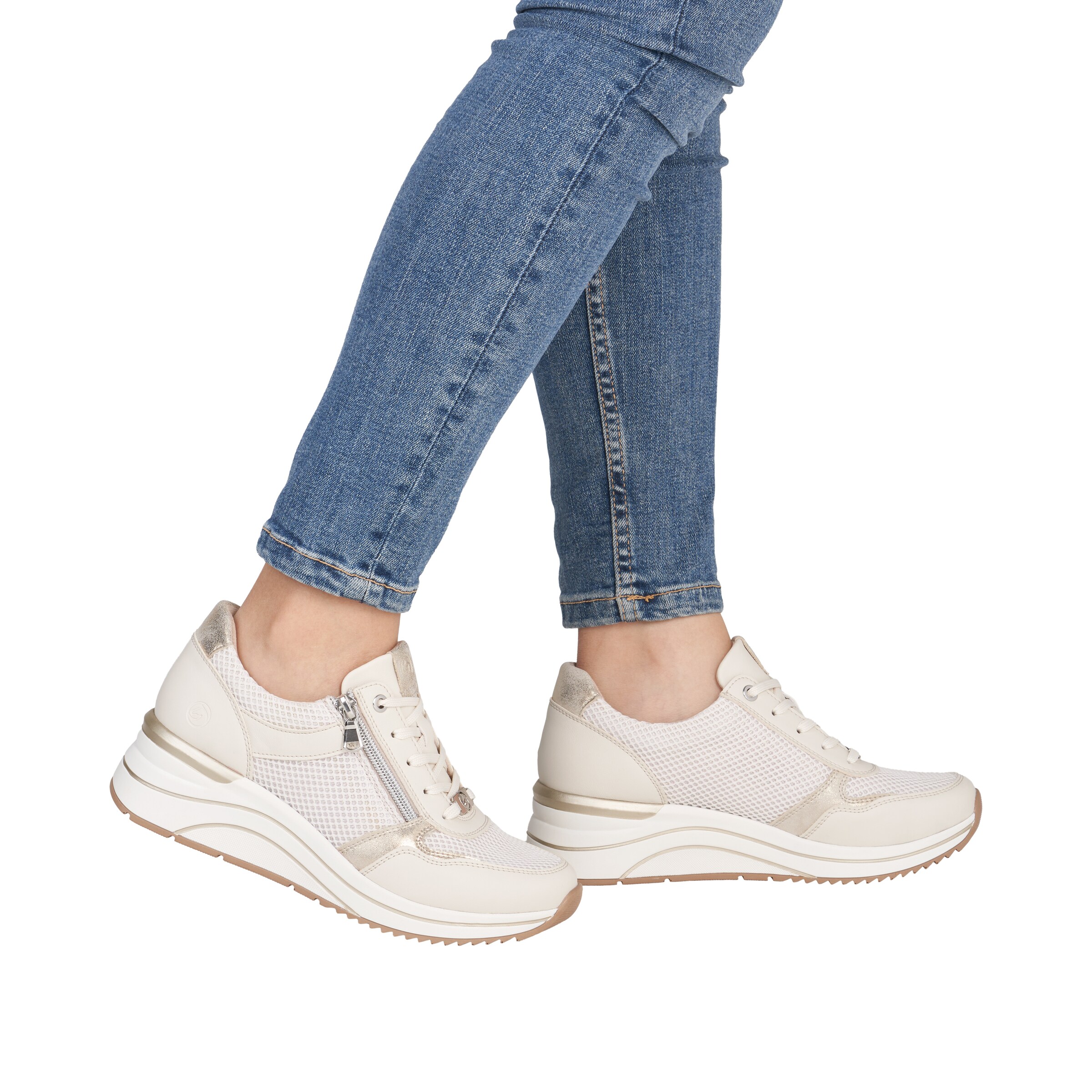 REMONTE Sneakers 'D0T19' in Beige