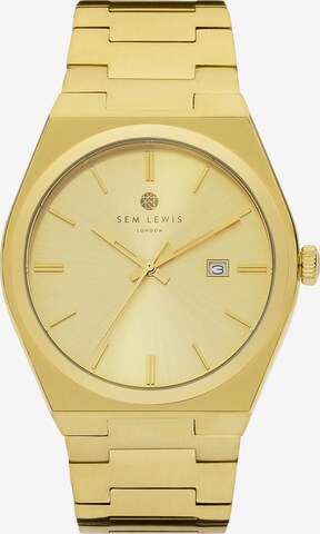 Sem Lewis Analog Watch in Gold: front