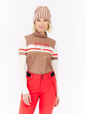 PROTEST Sportief sweatshirt 'PRTCreate' in Bruin