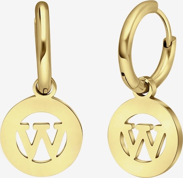 Lucardi Earrings in Gold: front