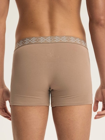 ESOTIQ Boxershorts 'Boxershorts Doppelpack aus Baumwolle Mix Atmungsaktiv bequem Aura' in Beige