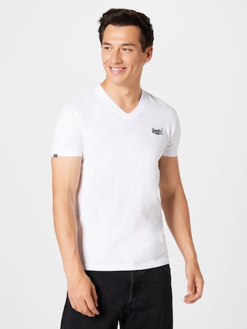 T-Shirt Superdry en blanc : devant