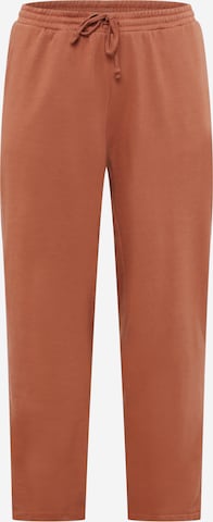 Vero Moda Curve Trousers 'EA OCTAVIA' in Brown: front