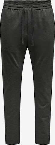 Regular Pantalon 'Linus' Only & Sons en noir : devant