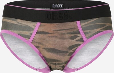 DIESEL Slip in de kleur Olijfgroen / Lichtlila / Zwart, Productweergave