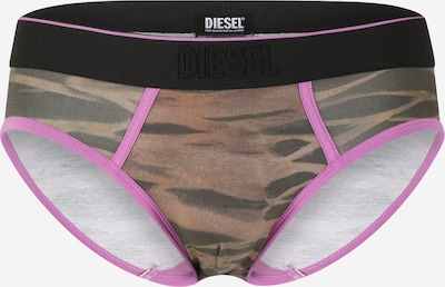 DIESEL Boxershorts in oliv / helllila / schwarz, Produktansicht