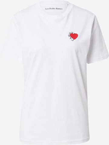 Les Petits Basics Shirt 'L'amour' in White: front