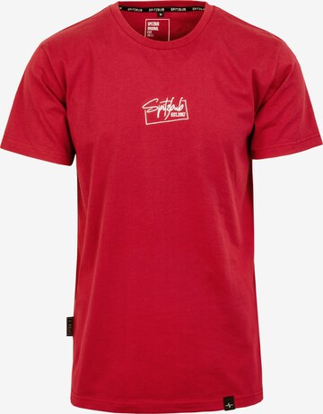 SPITZBUB Shirt 'Heiko' in Rood: voorkant