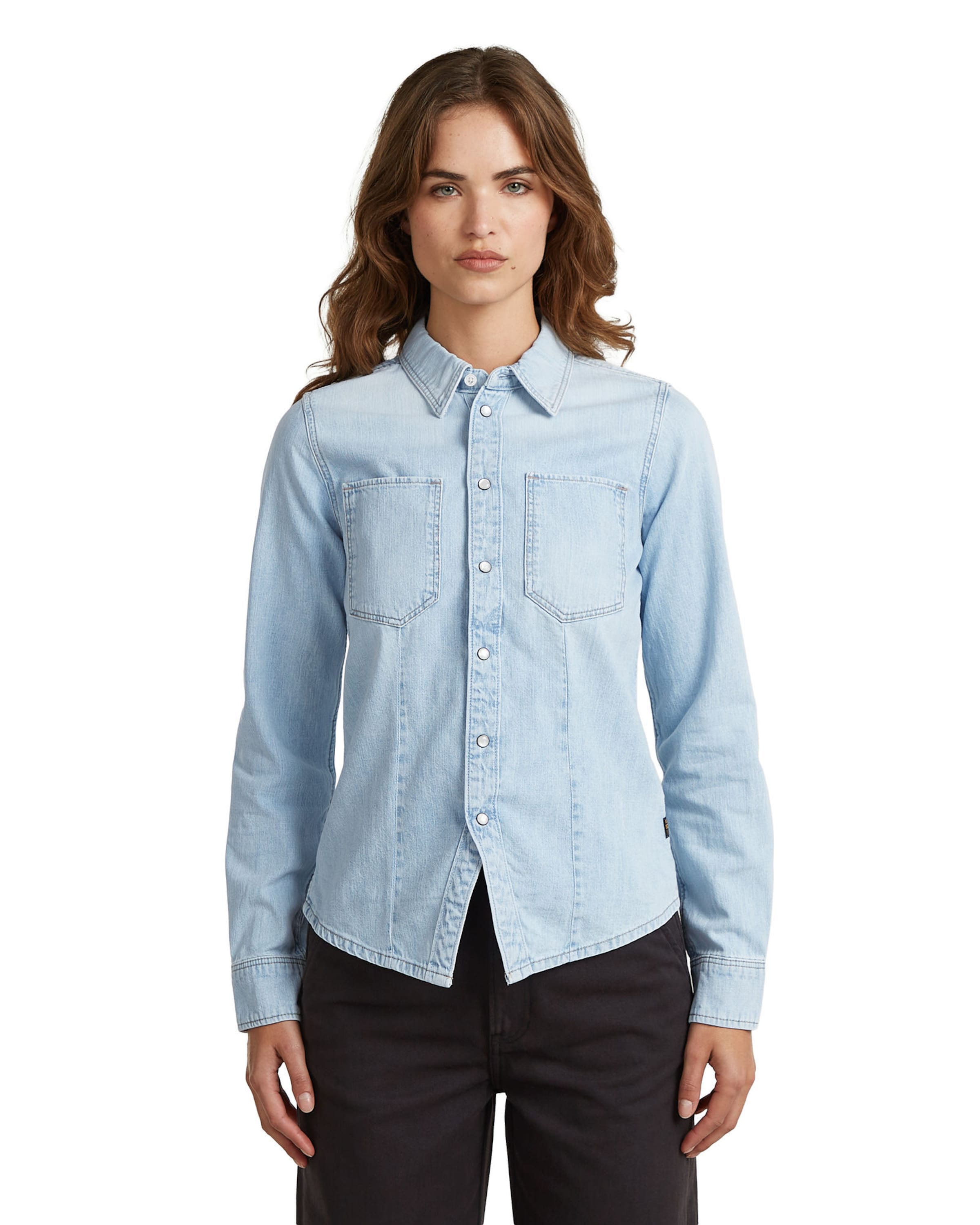 G-STAR Shirts 'Kick Slim Shirt' in Blau: Vorderseite