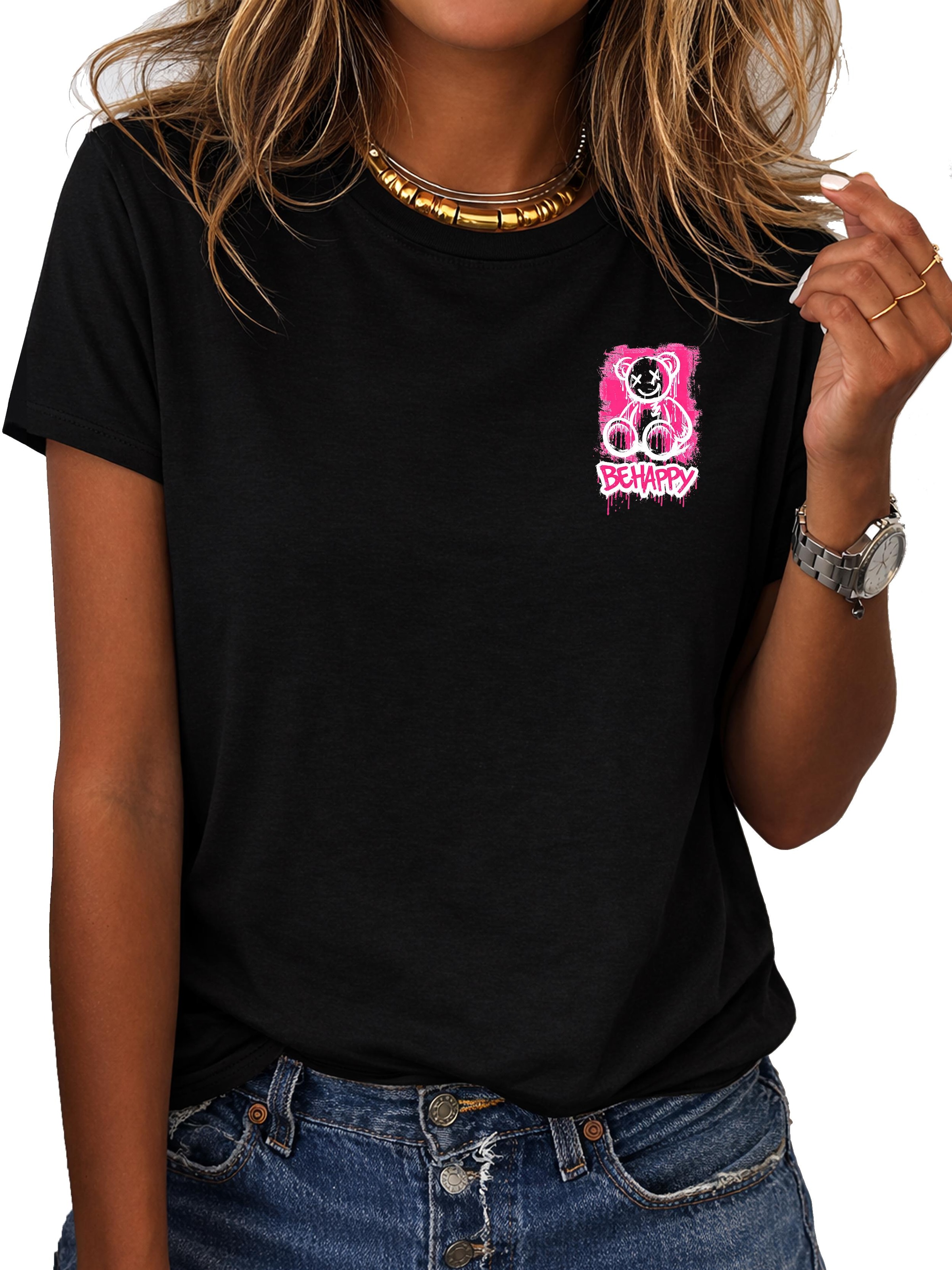 RMK Shirt 'Bear' in Black