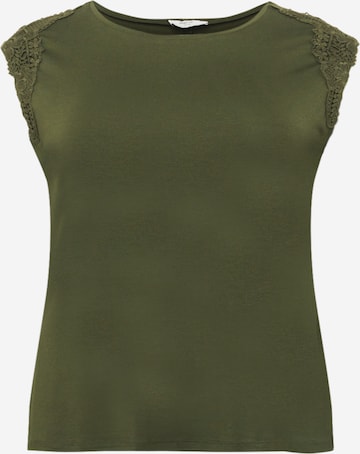 ABOUT YOU Curvy Shirt 'Zola' in Groen: voorkant