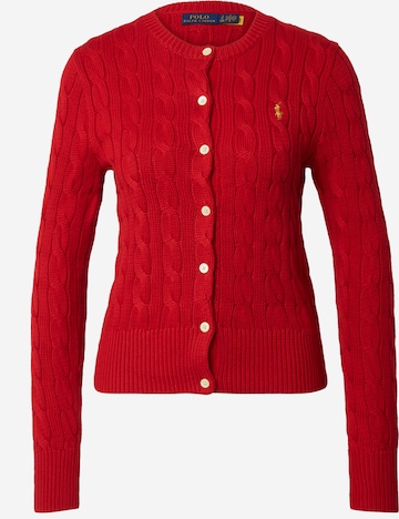 Polo Ralph Lauren Плетена жилетка в червено: отпред