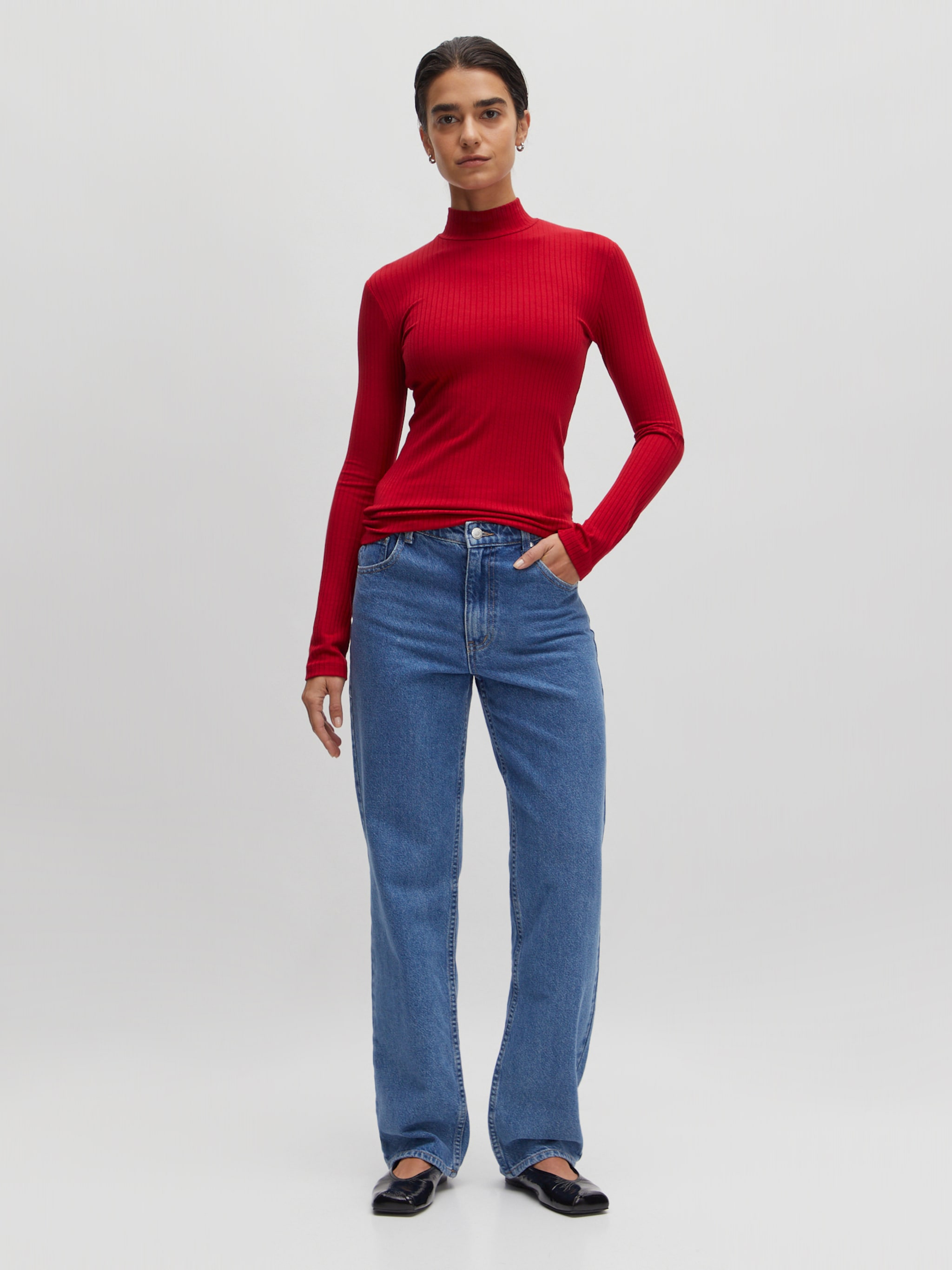 EDITED Producten Shirt 'Manon' Rood