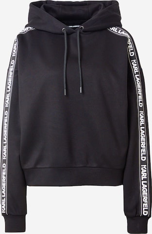 Karl LagerfeldSweater majica - crna boja: prednji dio