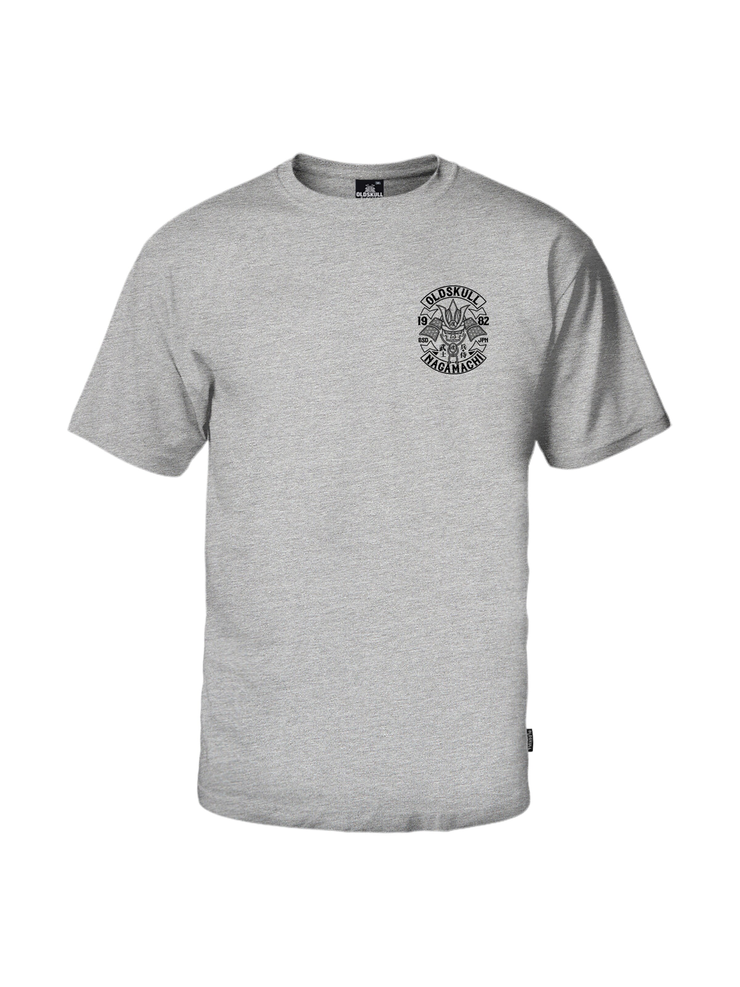 Oldskull Shirt 'Rtrip Nagamurai' in Grey: front