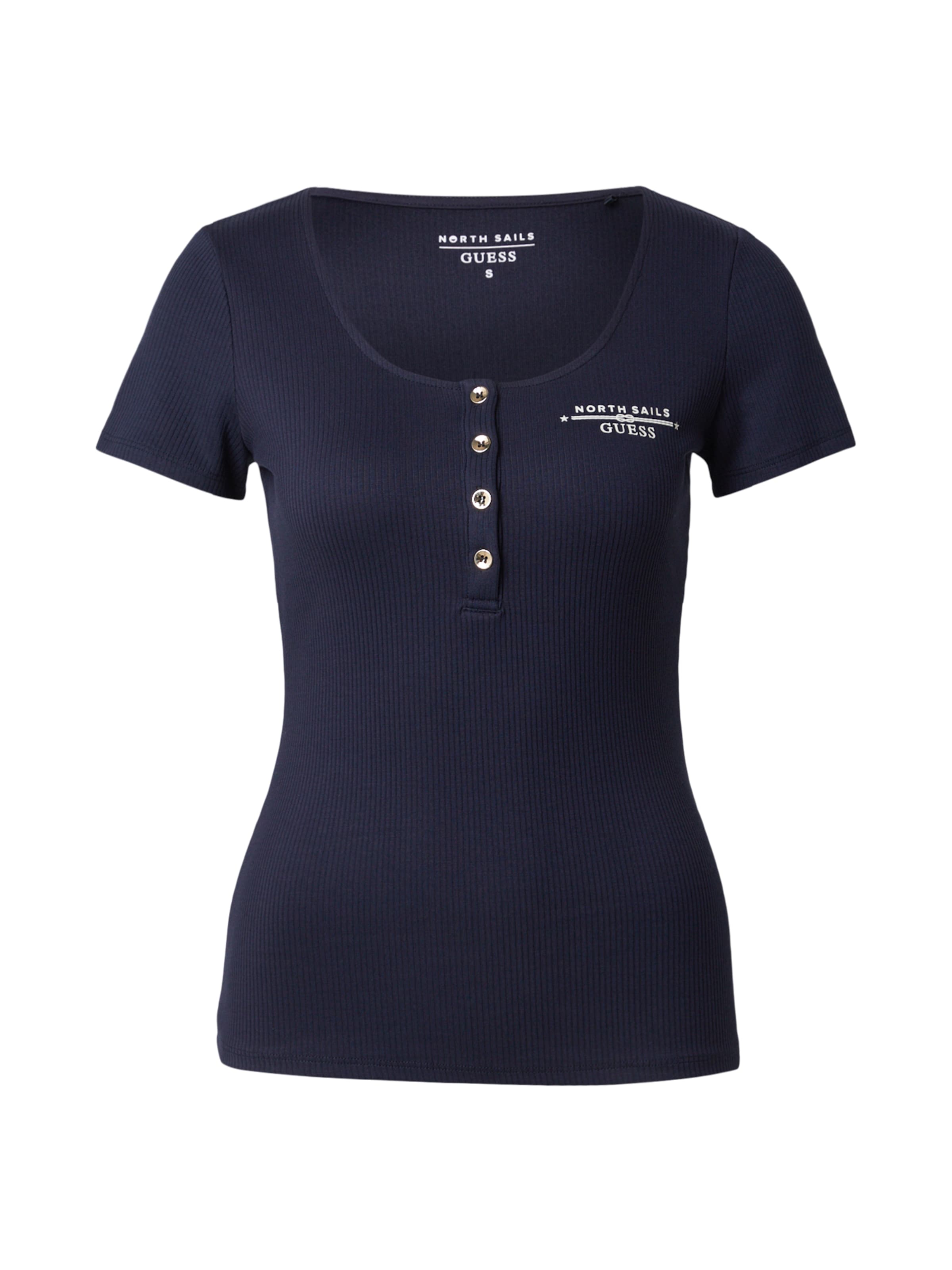GUESS - Camiseta en azul: frente